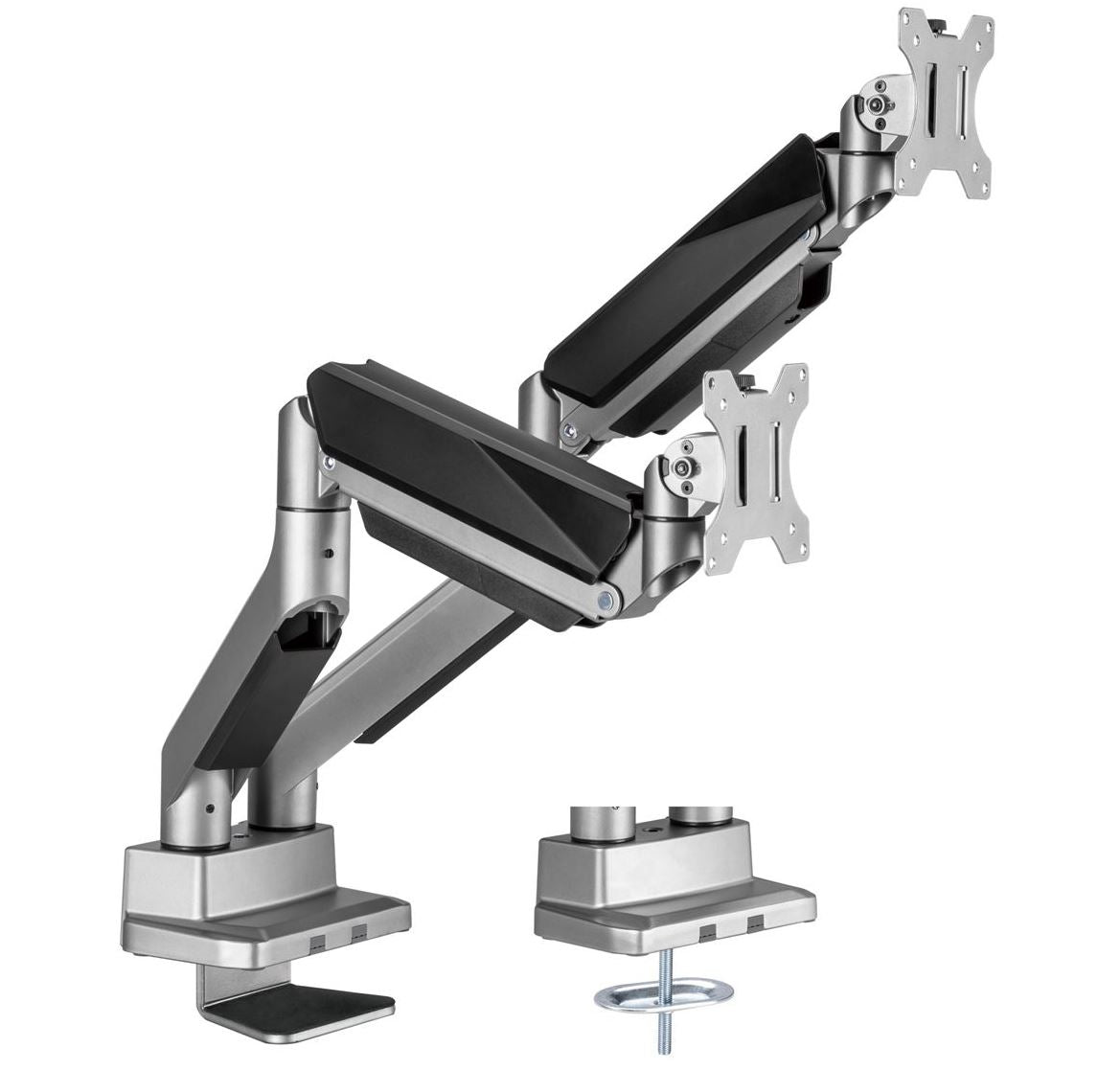 mbeat activiva Heavy Duty Dual Monitor Screen Gas Spring Monitor Arm Support:For monitors 17'-35’’, each up to15kg.  Integrated 180° Rotation mbeat activiva Heavy Duty Dual Monitor Screen Gas Spring Monitor Arm Support:For monitors 17'-35’’, each up to15kg.  Integrated 180° Rotation
